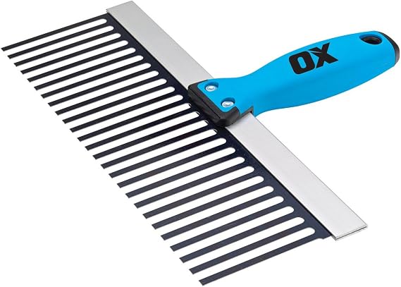 OX Plasterer's Scarifier - Scratch Coat Tool, 12 in