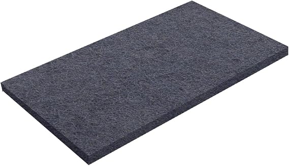 Black Floor Maintenance Pads 12" x 18" x 1", Orbital Floor Machines, 5 Pack