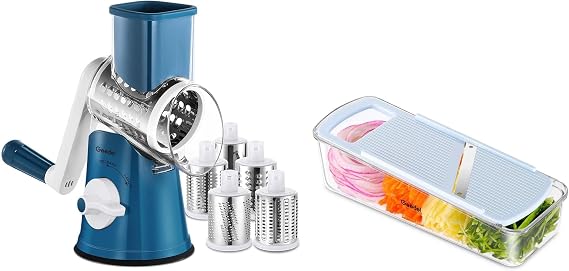 Cheese Grater and Mandoline Slicer Bundle