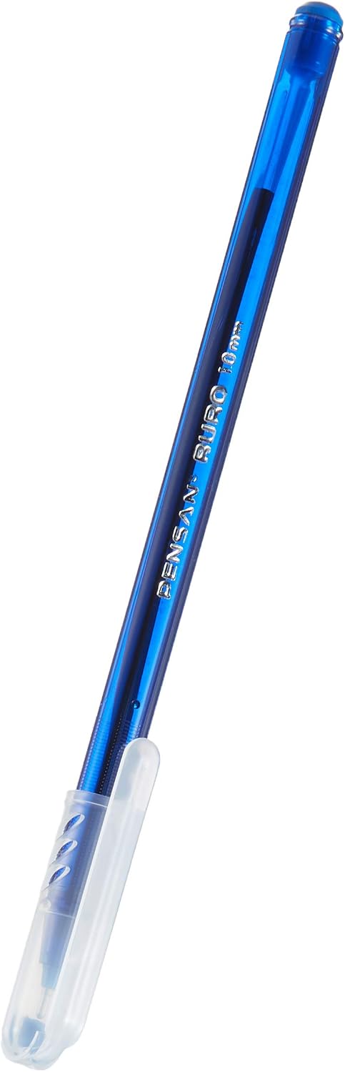 Pensan Office Ballpoint Pen Blue Ballpoint 50 Pieces in 1 Mm Box