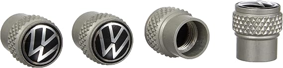 Volkswagen 000071215E VW Logo Valve Caps for Aluminium Valves