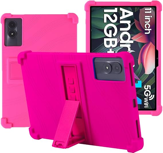 Case for REDMAGIC Nova Gaming Tablet 10.9 Inch, Soft Kid Friendly Light Weight Build in Kickstand Protective Case for REDMAGIC Nova Gaming Tablet 10.9 Inch, Rose