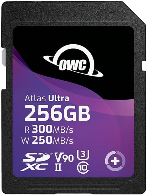 OWC Atlas Ultra 256GB SDXC UHS-II V90 Memory Card
