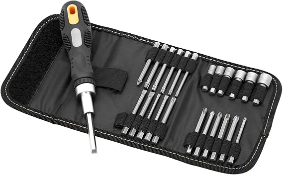 Pittsburgh 26 Pc Ratcheting Screwdriver Set with Nylon Carrying Case