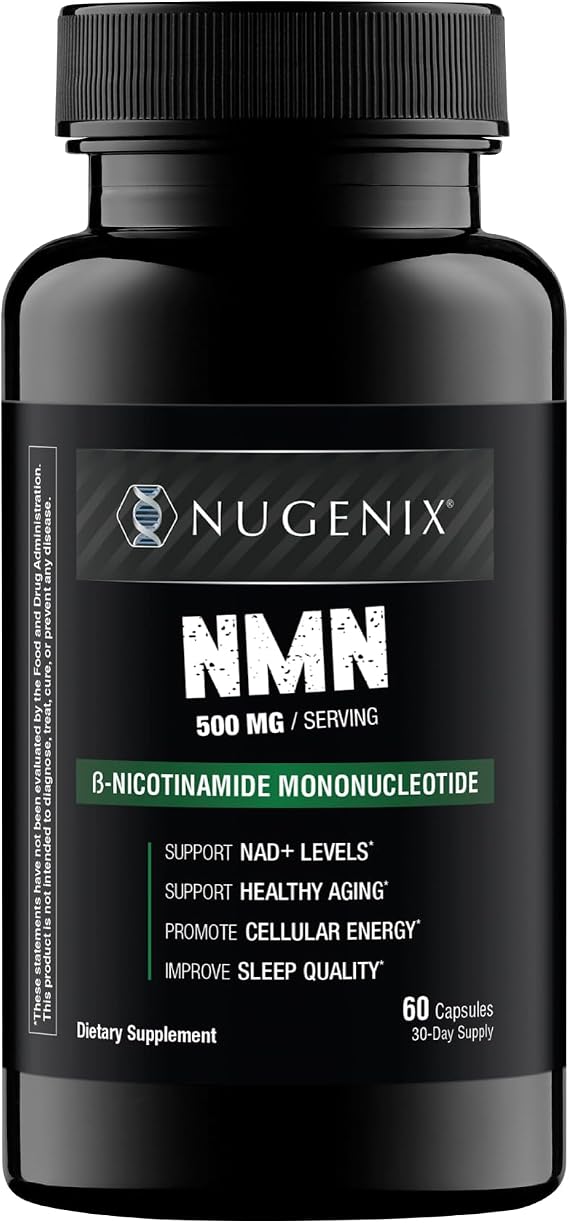 Nugenix NMN Supplement 500mg, NAD Supplement, 60 Capsules