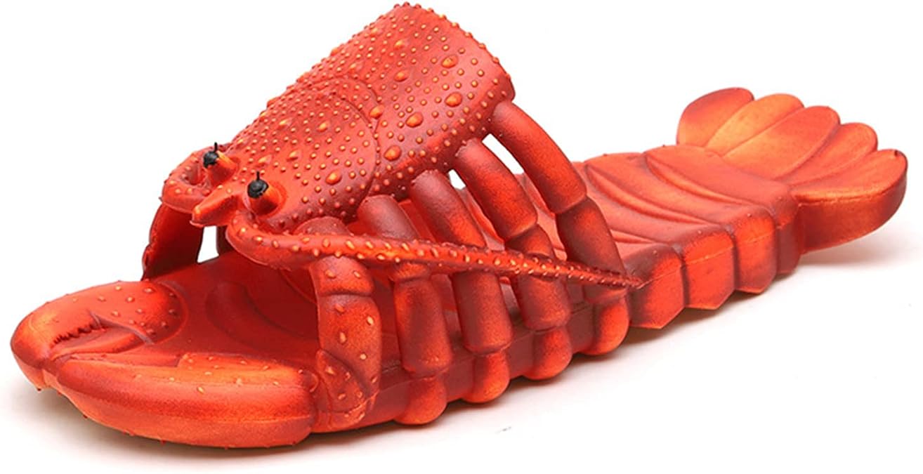 Lobster Slippers Fish Shoe Sandals, Animal Fish Slippers for Ladies and Men