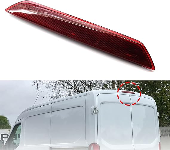 Replacement Full LED Rear Center Third Brake Light 3rd Hight Mount Stop Light Lamp for Ford Transit 150 250 350 350HD from 2014-2023 (Brake Light Only)