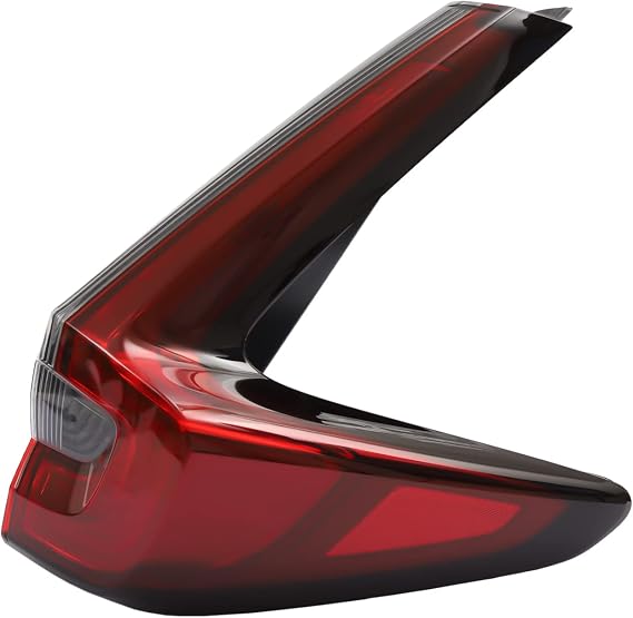 Halogen Tail Light Assembly for Honda CRV 2020 2021 2022 Right Passenger Side Rear Outer Tail Light Replacement Red Lens Black Housing 33500-TLA-A21 HO2805122 (Right Passenger Side)
