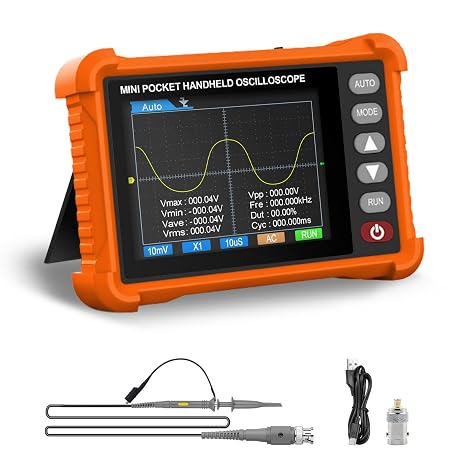 Handheld Lab Oscilloscope Automotive, 500kHz Bandwidth Digital Oscilloscope