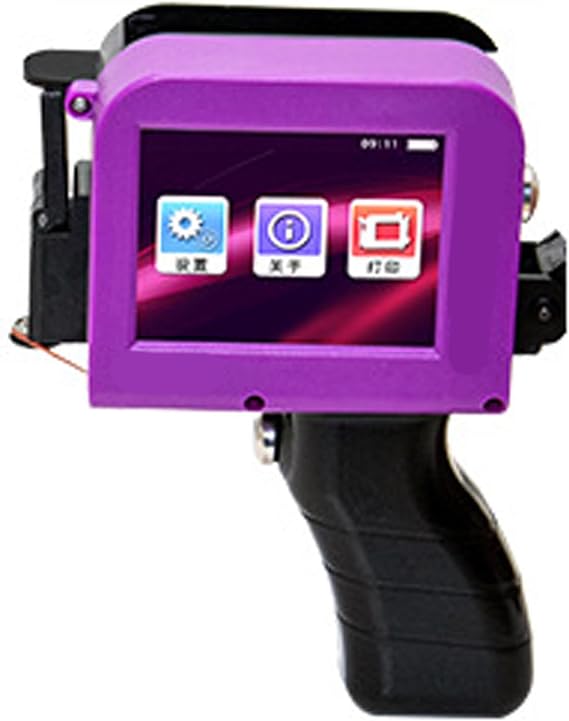 Portable Intelligent Handheld Inkjet Printer Gun Quick Drying Inkjet Coding Machine with Cartridge (US Plug)
