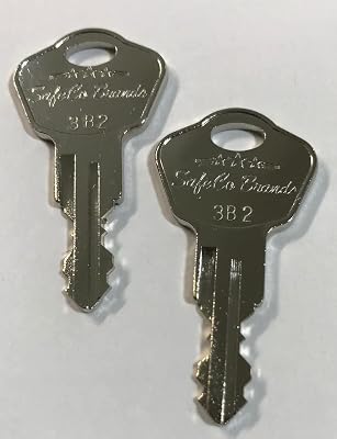 SafeCo Brands Double Sided Keys for Sentry 1100 and 1170 Fireproof Boxes Key # 3a2 Thru 3z2 2-Keys 3L2