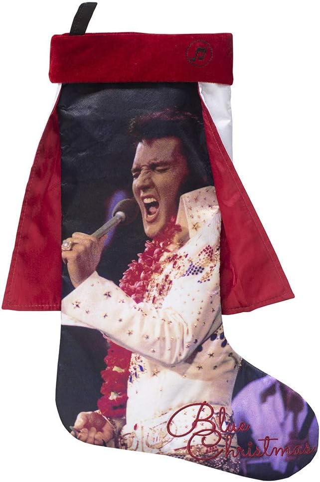 ELVIS 21 Inch Christmas Stocking - with Cape