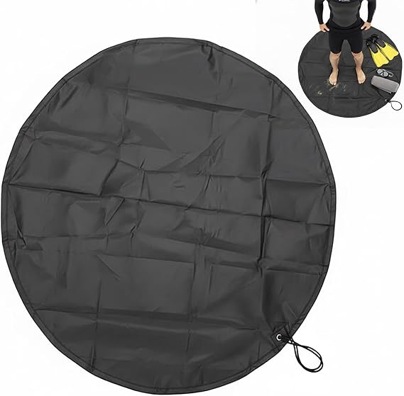 Wetsuit Changing Mat, Waterproof Swim Change Mat Bag with Drawstring, 90cm Diameter for Surf & Outdoor Swimming