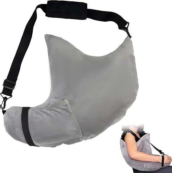 Post Shoulder Surgery Pillow, Rotator Cuff Support & Frozen Pack Pocket
