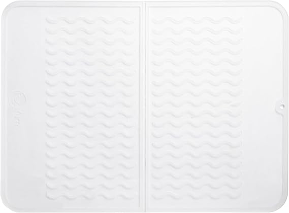 PopYum Silicone Drying Mat for Kitchen Counter (12x16 in, 30x40 cm)