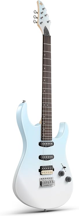Donner DMT-66 39 Inch Full Size Electric Guitar for Beginners Starter Electric Guitar Set with Bag Gradient Blue