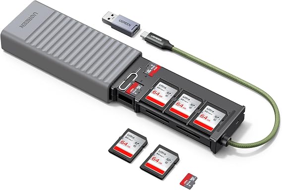 UGREEN SD Card Reader with SD Card Holder, 5Gbps USB-C Memory Card Reader