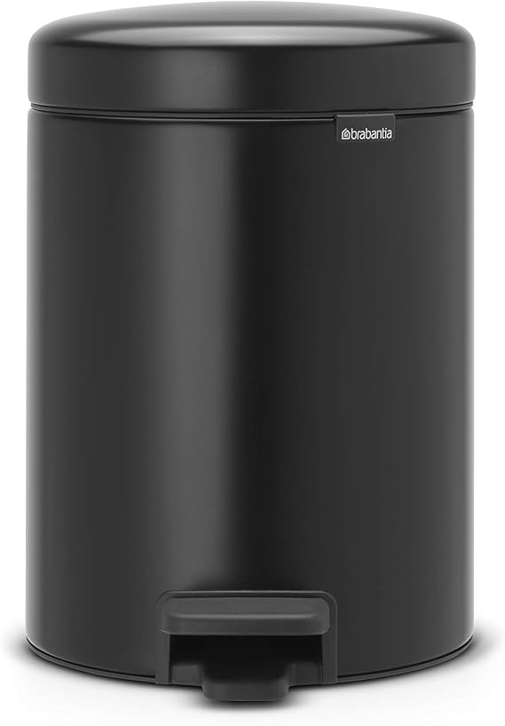 Brabantia Tret Çöp Kutusu 5 litre Pedallı Mat Siyah