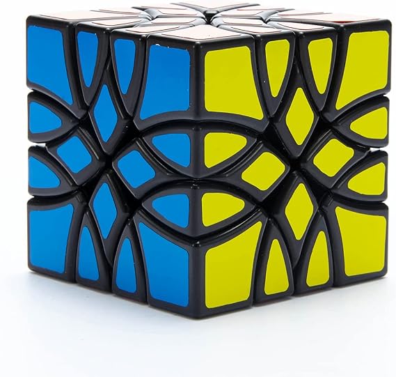 Willking Dinosaur Magic Cube 4X4 Curvy Copter Puzzle Cube Educational Toys