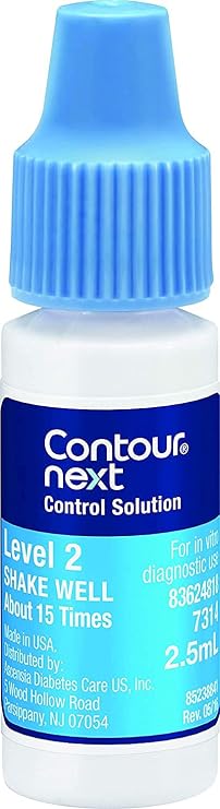 Ascensia CONTOUR NEXT Control Solution Level 2 for Meters (2.5mL Bottle)