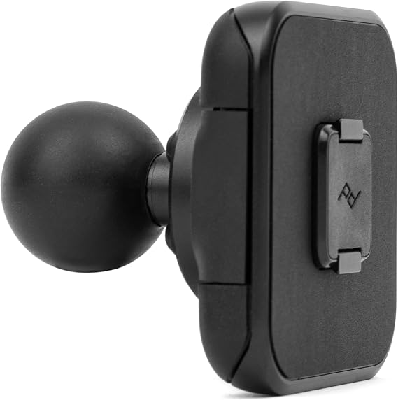 Peak Design Mobile Ball Mount Adapter, Locking, Non-Charging, SlimLink Mounting Technology, Push Button Release, Works with 1" Ball-and-Socket Phone Mount for Car, Truck, Motorcycle, Boat and More