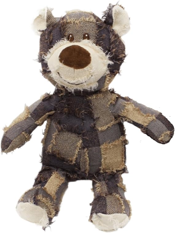 MAXBECK Dog Companion for Heavy Chewers-New Plush Robust Bear Dog Toy, Resistant Squeaky Dog Toys for Heavy Chewers, Tough Stuffed Plush Dog Toys for Aggressive Chewers