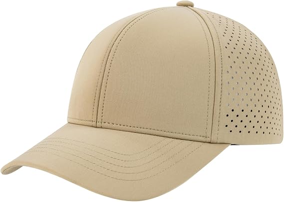 BOTVELA Men Baseball Cap Laser Cut Mesh Snapback Hat