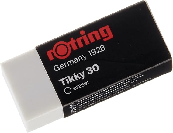 rotring Tikky30 Pencil Eraser, Medium Size, White