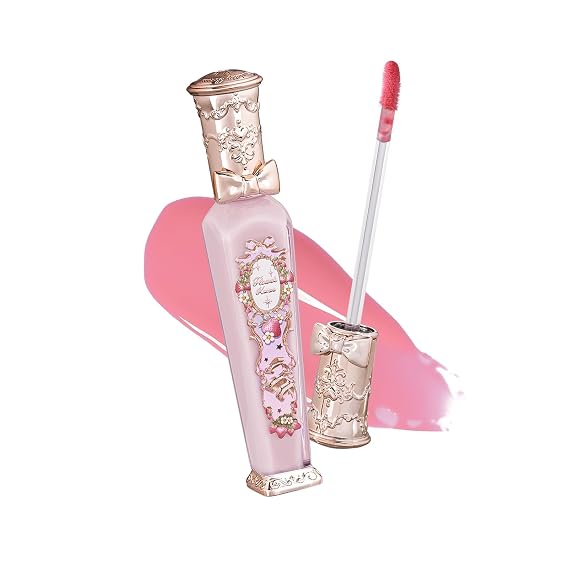 Flower Knows Violet Strawberry Rococo Glowy Lip Gloss, Light Baby Pink