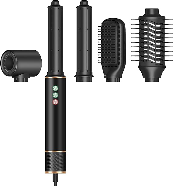 TANSHINE 5 in 1 Auto Wrap Hair Styler Hot Air Brush