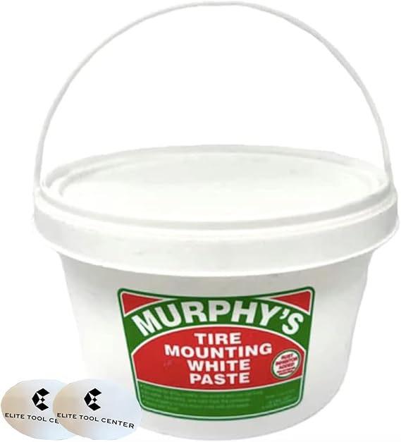 Murphys 8 lb White Low Profile Tire Paste Mounting Compound Lubricant Lube Stickers