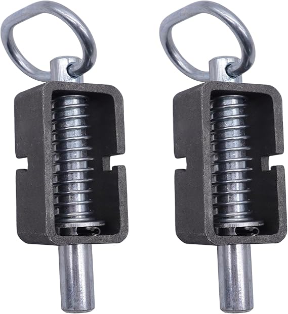 2 Pcs Universal Long Spring Latch Lock,Weld-On Spring Latch Assembly for Trailer