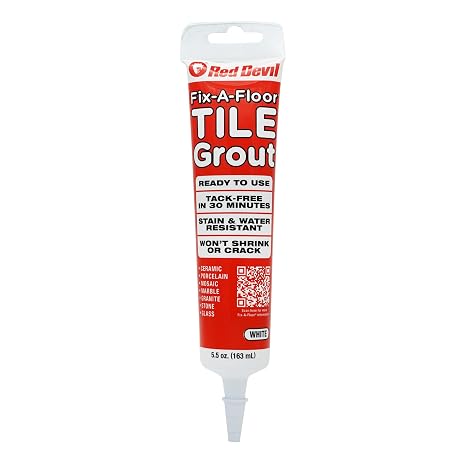 Fix-A-Floor Tile Grout - White - 5.5oz. Squeeze Tube