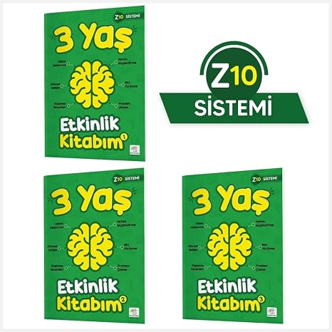 3 Yaş Etkinlik Kitabım Seti (Z10 Sistemi)