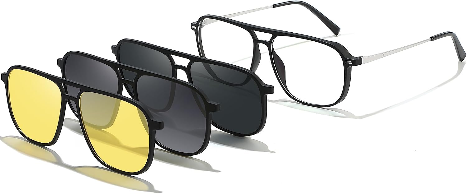 Polarized Sunglasses Magnetic Blue Light Blocking Computer Glasses Gaming UV Protection
