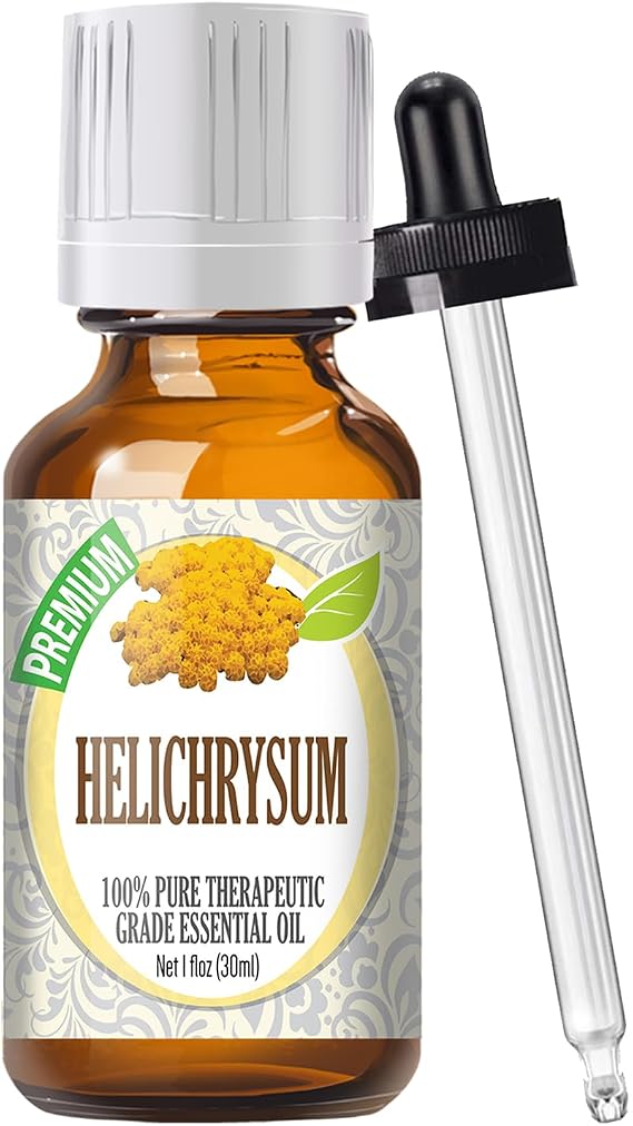 Healing Solutions Oils - Helichrysum Essential Oil 1 oz - Pure & Natural Helichrysum Oil for Skin