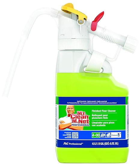 P&G Professional Mr. Clean Finished Floor Cleaner, Dilute2Go, 1.18 Gallons
