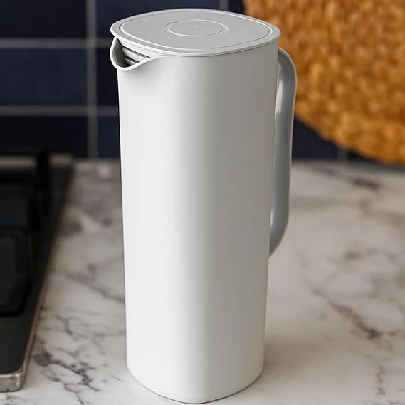 Kapaklı Beyaz Sürahi – Buzdolabı Sürahisi Beyaz 1,8 L