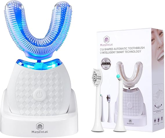 Electric U-Shaped Ultrasonic Toothbrush for Adults, Automatic Toothbrush