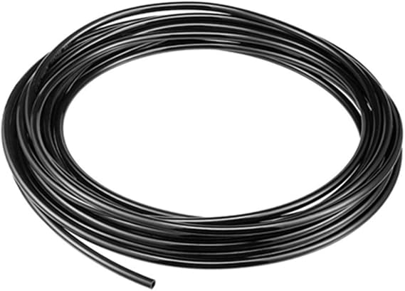 Pneumatic Hose 4mm OD 2.5mm ID Polyurethane PU Air Hose Pipe Tube 5 Meter 16.4ft Black