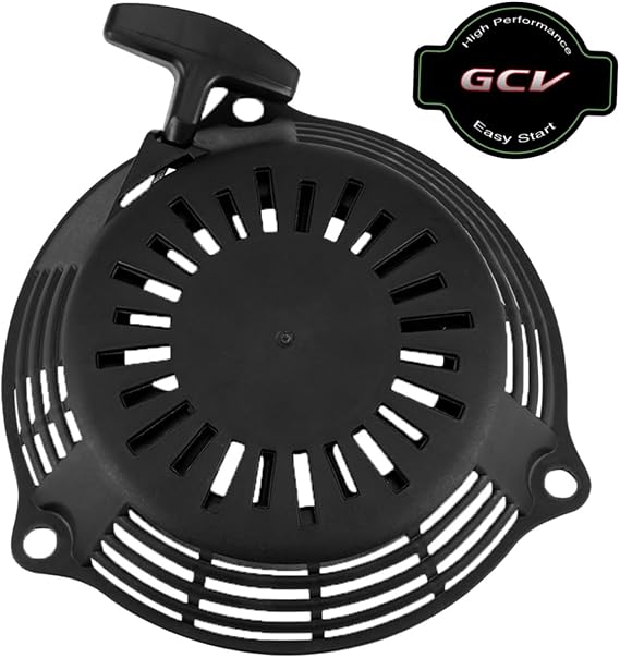 GCV160 Pull Start Assembly with Sticker Recoil Starter for Honda GCV135 GCV160 Lawn Mower Pressure Washer Engine Parts Pull Cord Replacement (Black)