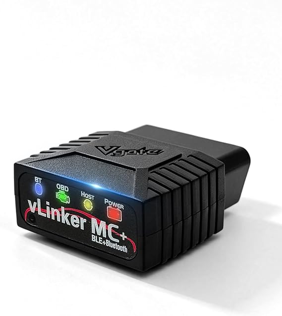 Vgate VLINKER MC+ Bluetooth OBD2 Diagnostic Scanner Code Reader Designed for OBD JScan App Suitable for Jeep, for Dodge, for Chrysler