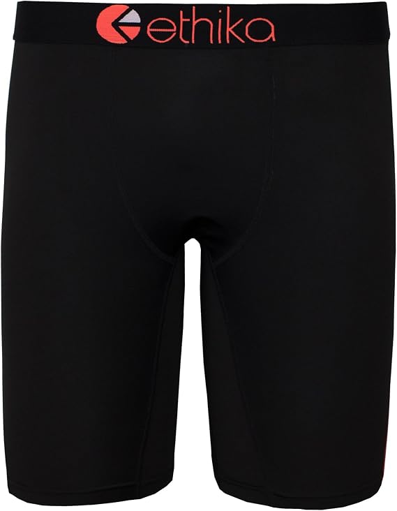 Ethika Men's Staple Boxer Brief, 4-Way Stretch with Signature Waistband, No