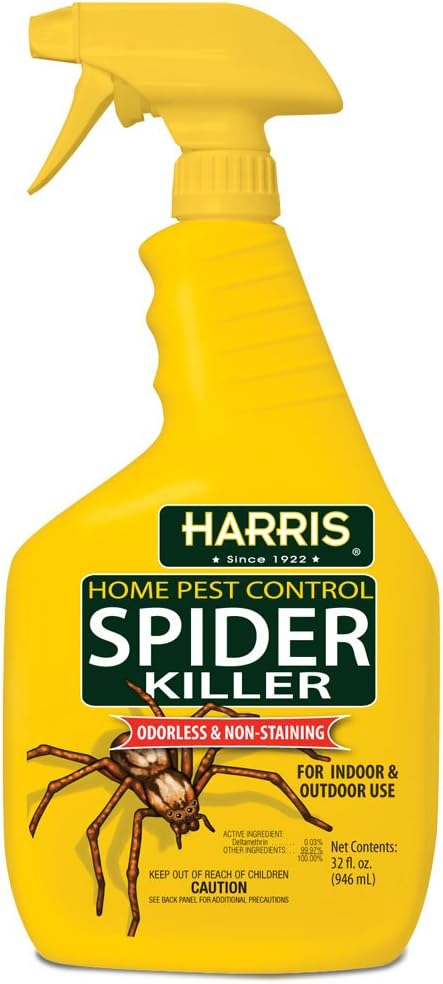 Harris Spider Killer, Liquid Spray with Odorless and Non-Staining Formula (32oz)