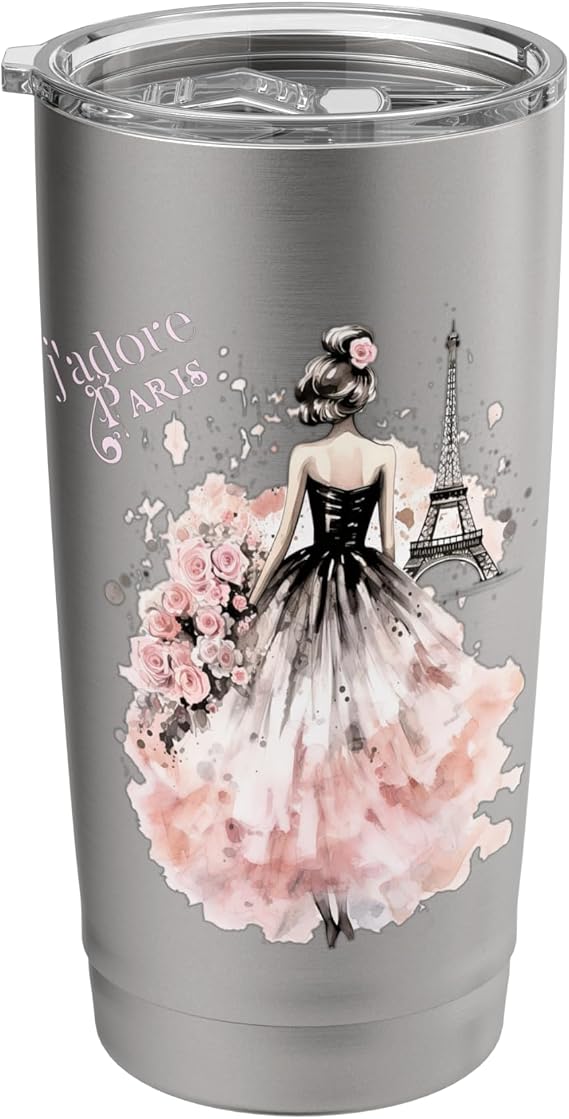 France J'adore Paris t shirt Stainless Steel Insulated Tumbler