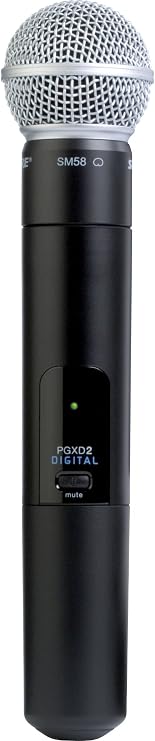 Shure PGXD2/SM58 Digital Handheld Wireless Transmitter with SM58 Vocal Microphone (Receiver Sold Separately)