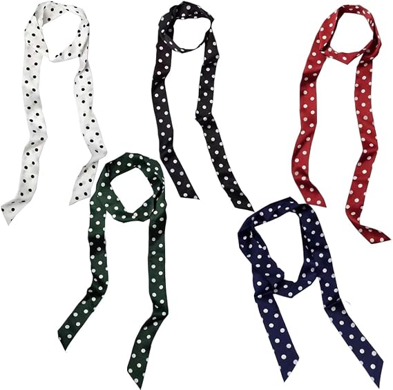 Skinny Scarf Womens Thin Long Neckscarf Fashion Hairband Waistband Bag Handle Accessory