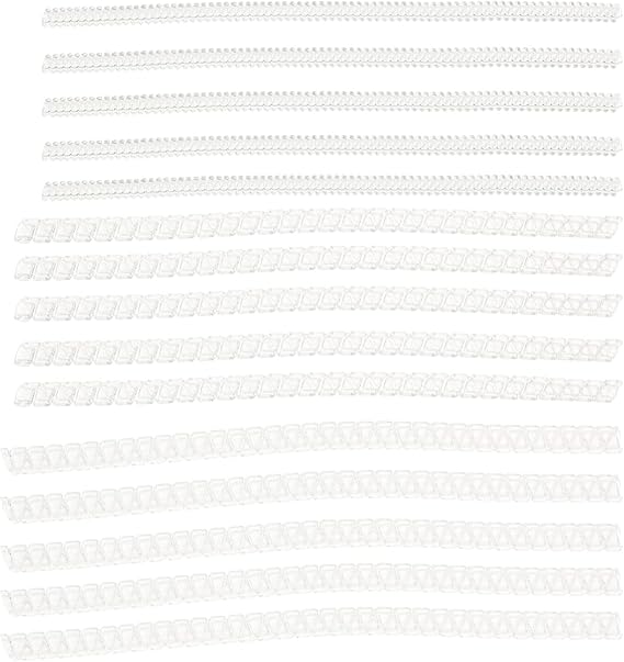 Sewroro Invisible Ring Size Adjuster: 15Pcs Silicone Noodle Ring Guard Size Reducer Loose Wide Rings Tightener Fitter for Multiple Ring Resizer Preventing Ring from Loosening and Slipping Off