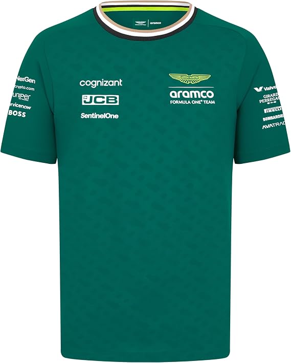 Aston Martin Kids F1 2024 Team Tshirt - Green - Size: 9/10 Years