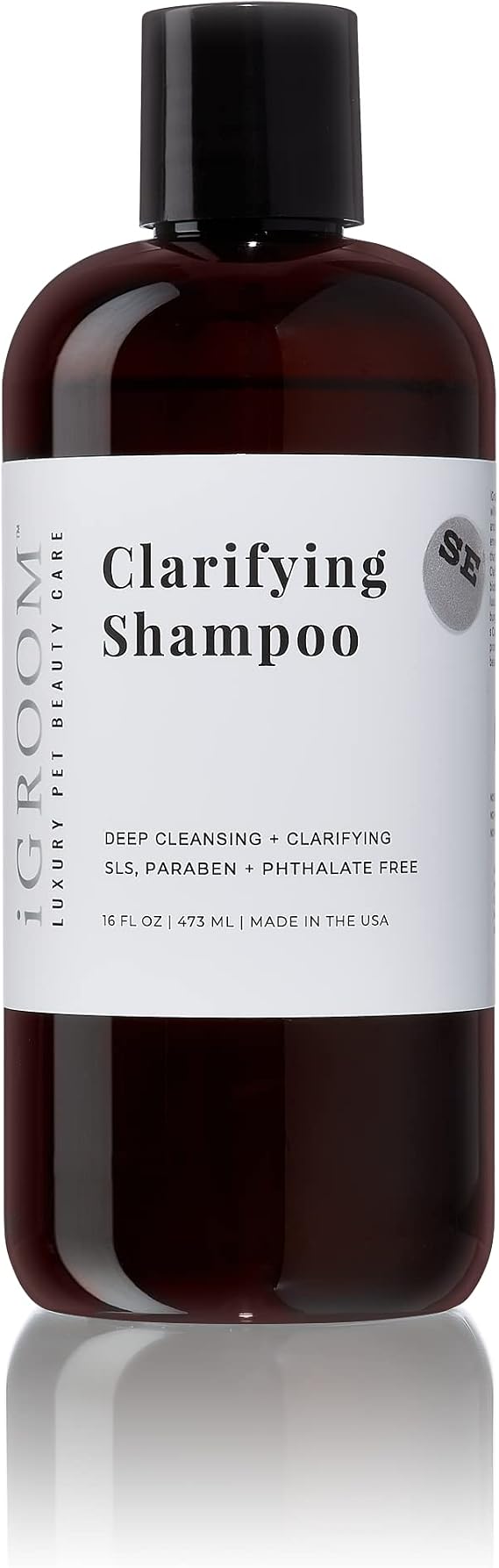 iGroom Clarifying Dog Shampoo, Soft, Shiny, and Clean Dog Coat, Luxury Pet Beauty Care, Sooth and Protect Coat, All Natural Ingredient Shampoo, Made in USA, 16 oz